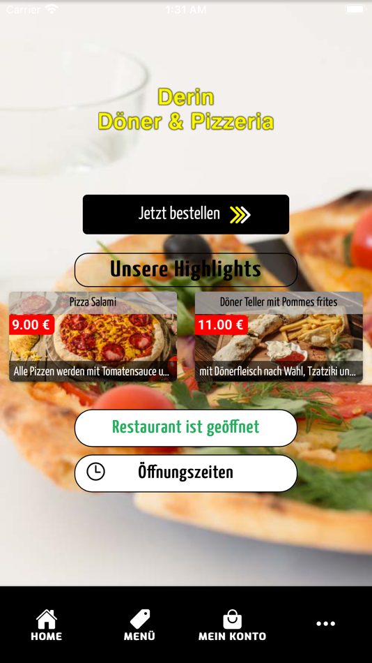 Derin Döner & Pizzeria - 1.0 - (iOS)