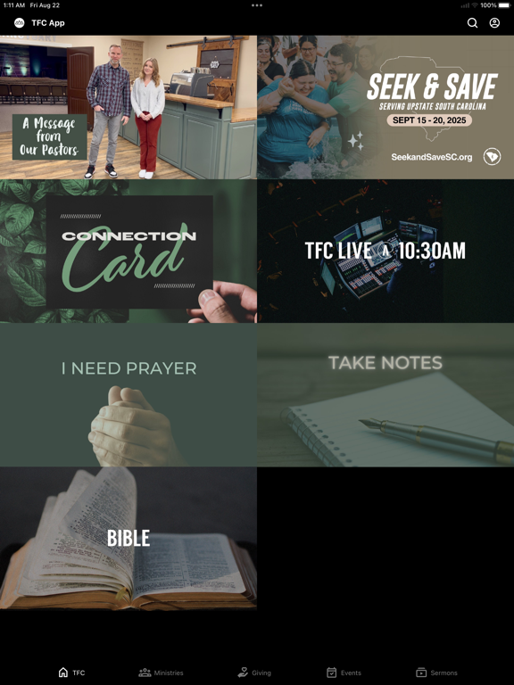 Screenshot #4 pour Trinity Fellowship Church App