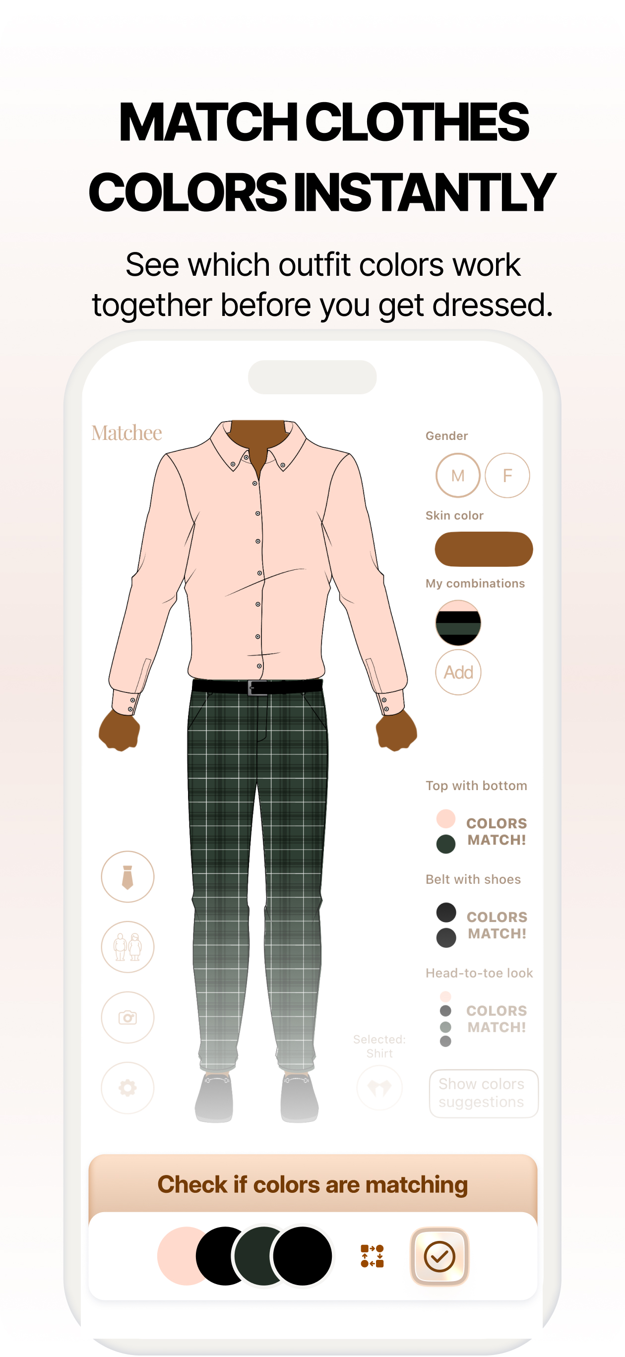 Matchee Match clothes colors