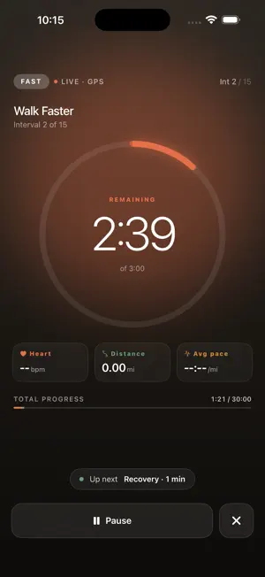 WalkPace Pro screenshot 3
