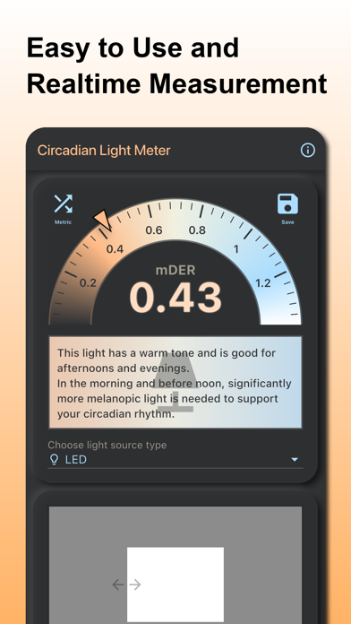 Circadian Rhythm Light Meter Screenshot 6 of 7