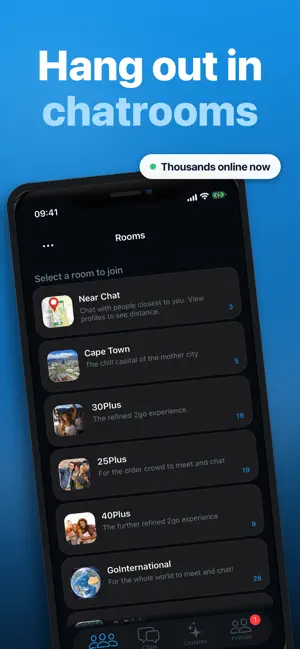 2go Chat - Hangouts, Chatrooms screenshot 1