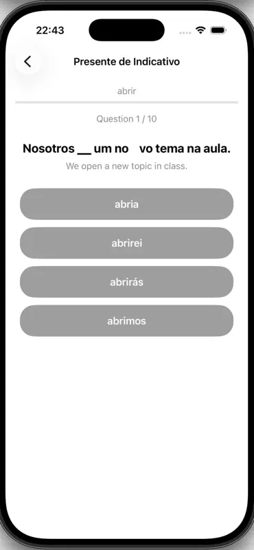 Spanish Verbs and Tenses screenshot 8 of 9