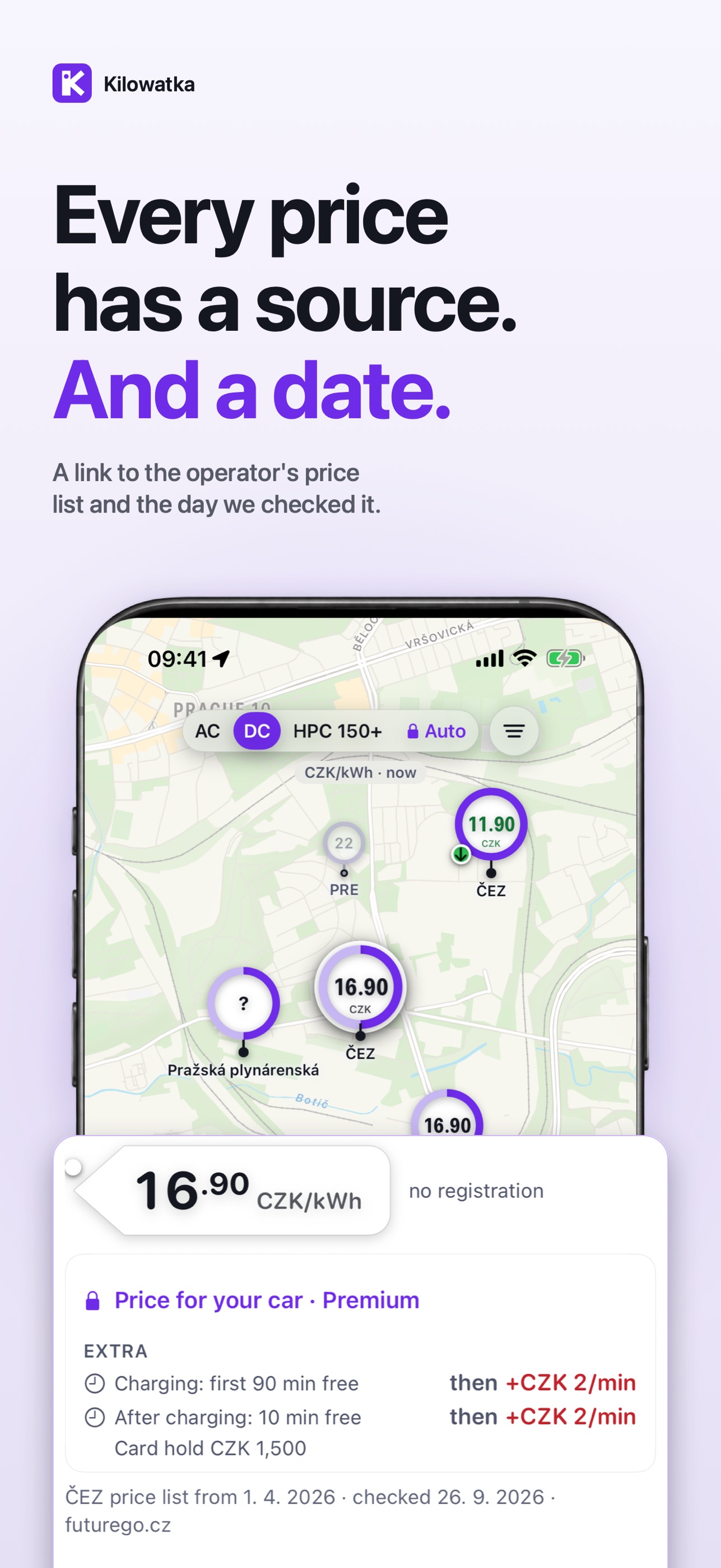 Screenshot 4 of Kilowatka: EV Charging Prices