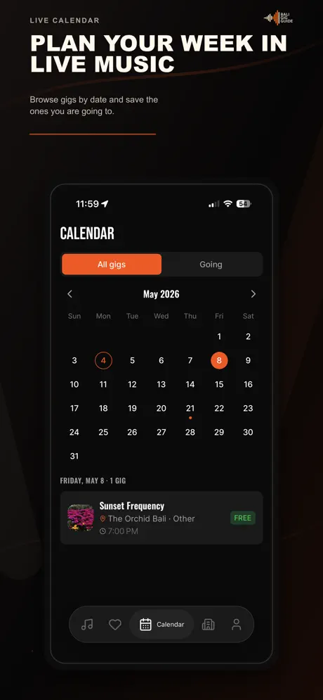 Bali Gig Guide screenshot 2