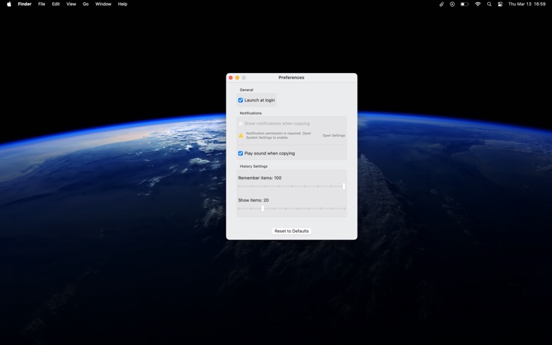 App screenshot