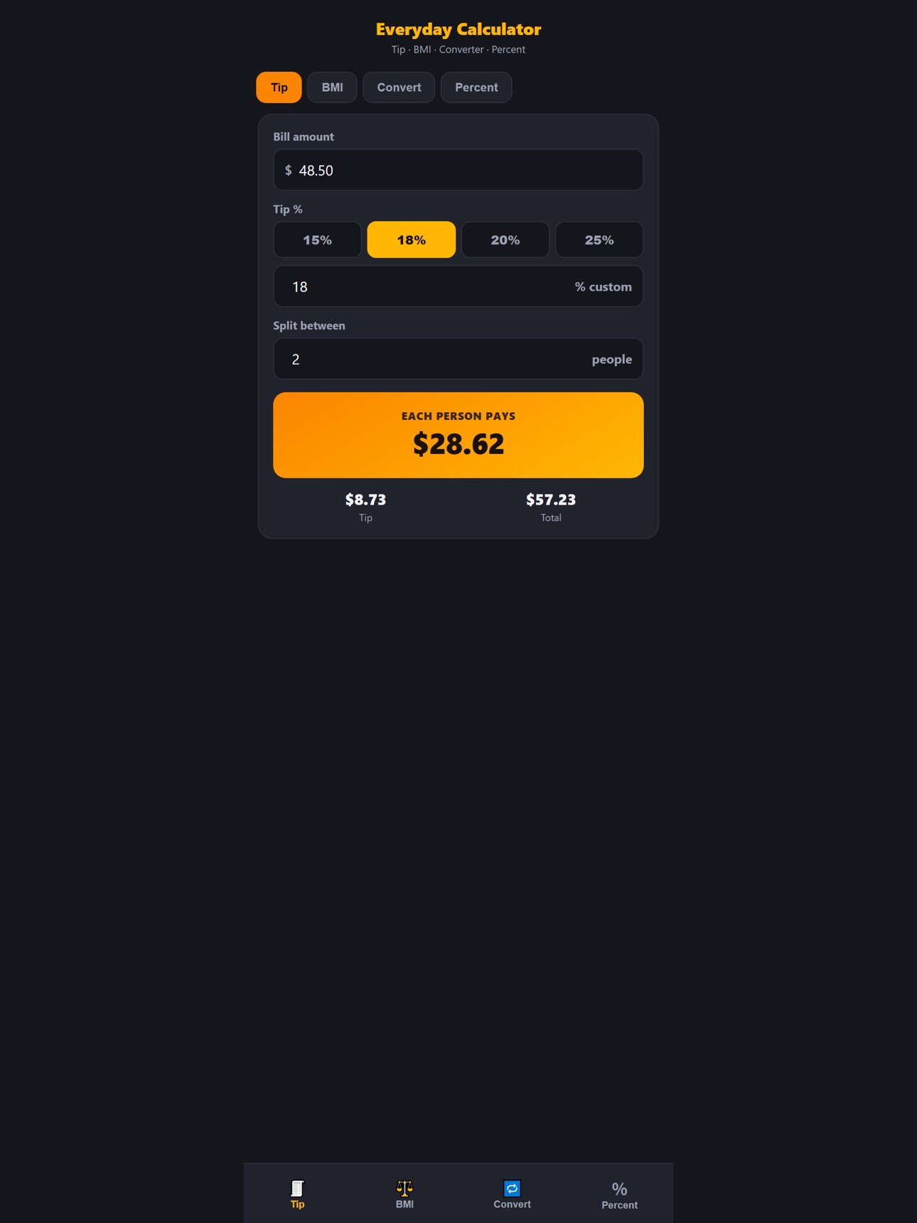 Screenshot 4 of Everyday Calculator Kit