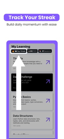 Python Flashcards Mastery Screenshot 4 of 6