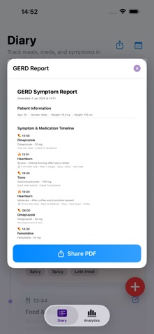 GERDragon - Reflux Tracker screenshot