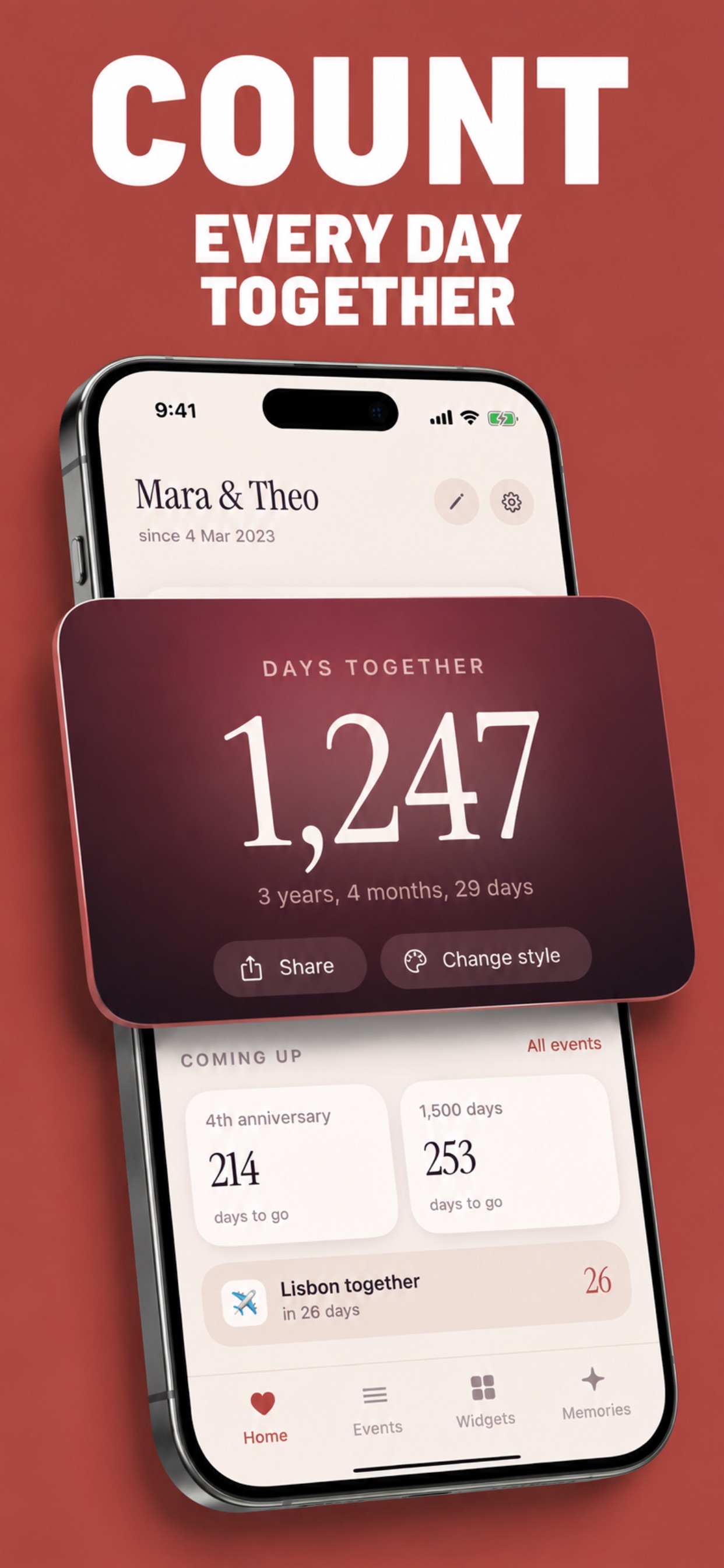 Screenshot 4 of DaysOfTwo: Anniversary Counter