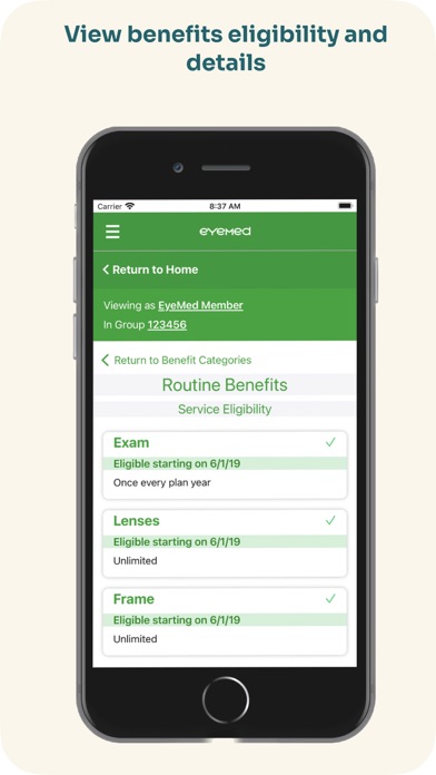 EyeMed Screenshot 3 - AppWisp.com EyeMed Screenshot 3 - AppWisp.com