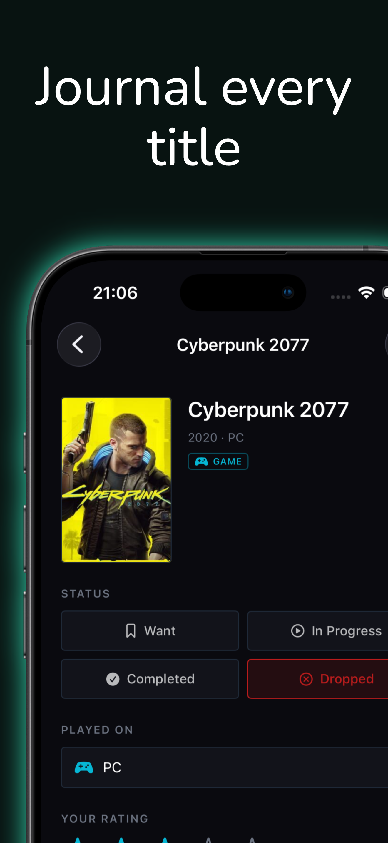 Saga: Media Tracker & Journal screenshot 3