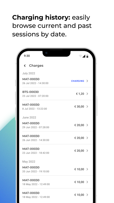 Daloop EV Charging Screenshot