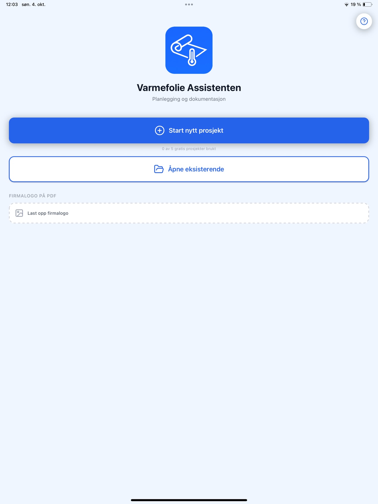 Screenshot 6 of Varmefolie Assistenten