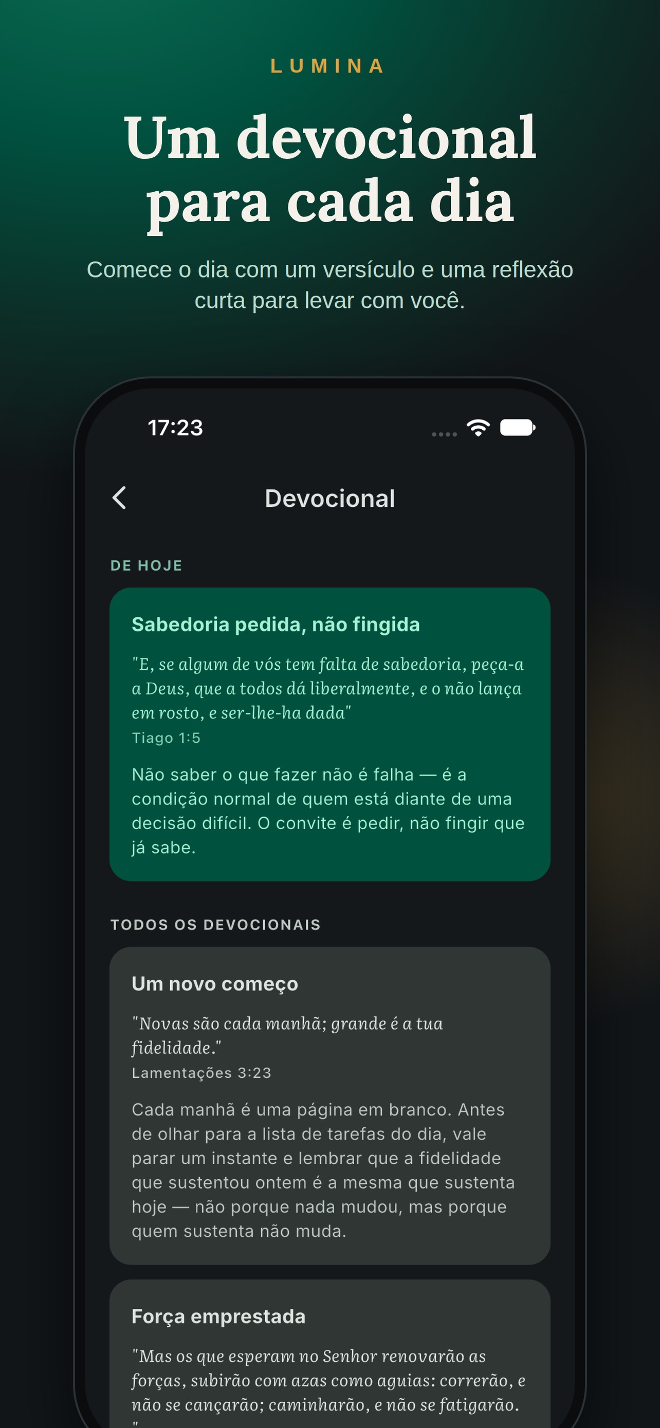 Screenshot 1 of Lumina — A Bíblia Sagrada
