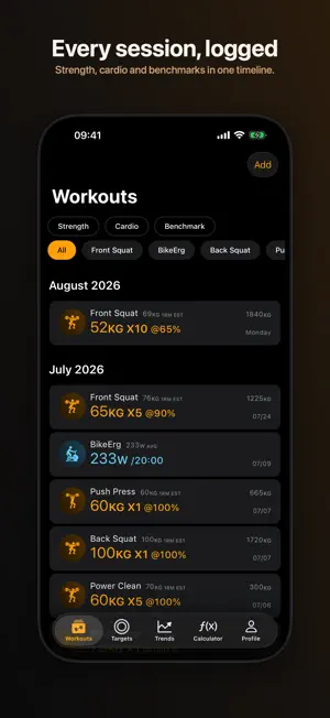 RXd - Workouts Tracker screenshot 1