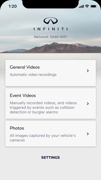INFINITI Dash Cam Recorder CA