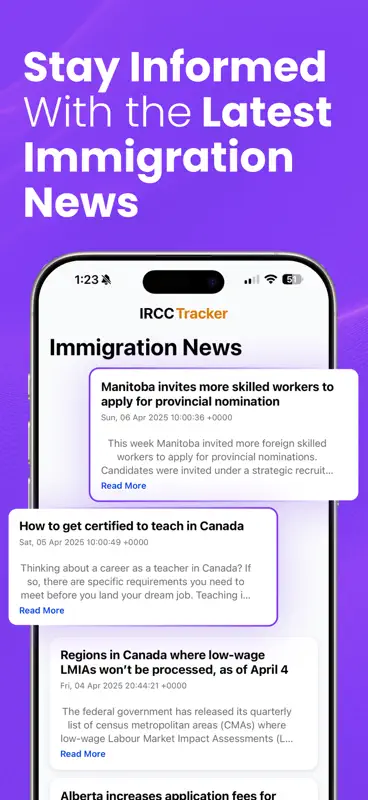 Canadian Immigration Tracker screenshot 6 of 6