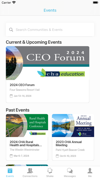 Colorado Hospital Association Screenshot