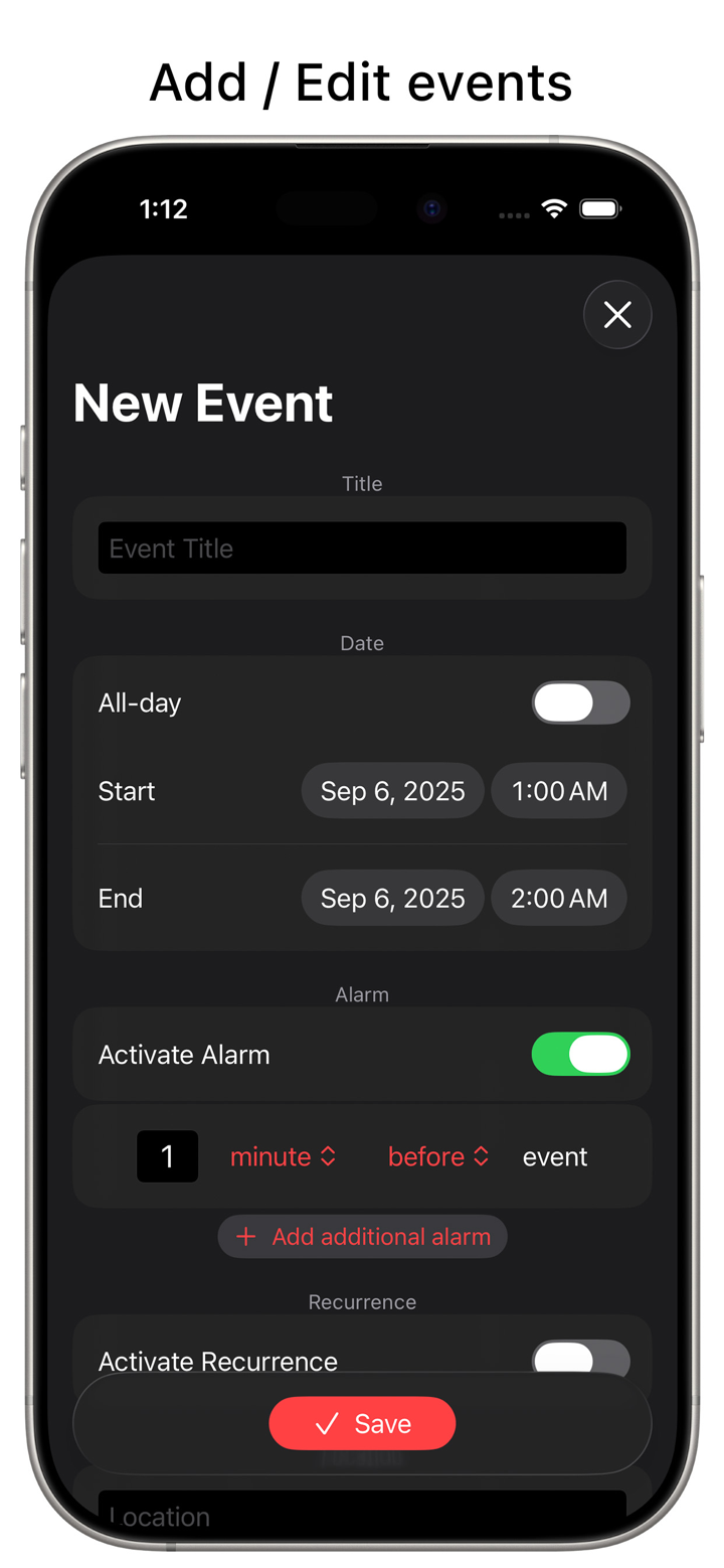 Datum - Calendar screenshot 3