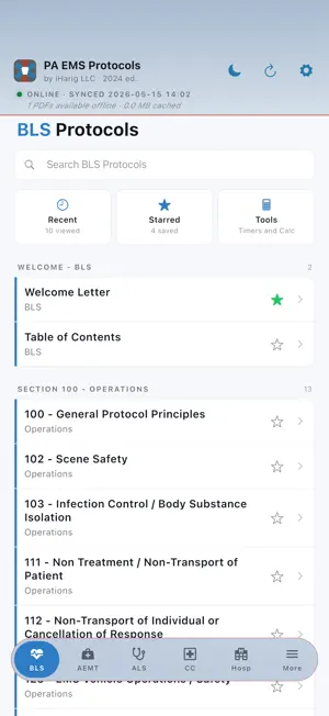 PA EMS Protocols screenshot 1