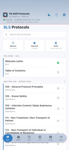 PA EMS Protocols screenshot