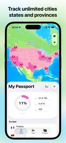 Passport Stamps - Travel Map screenshot