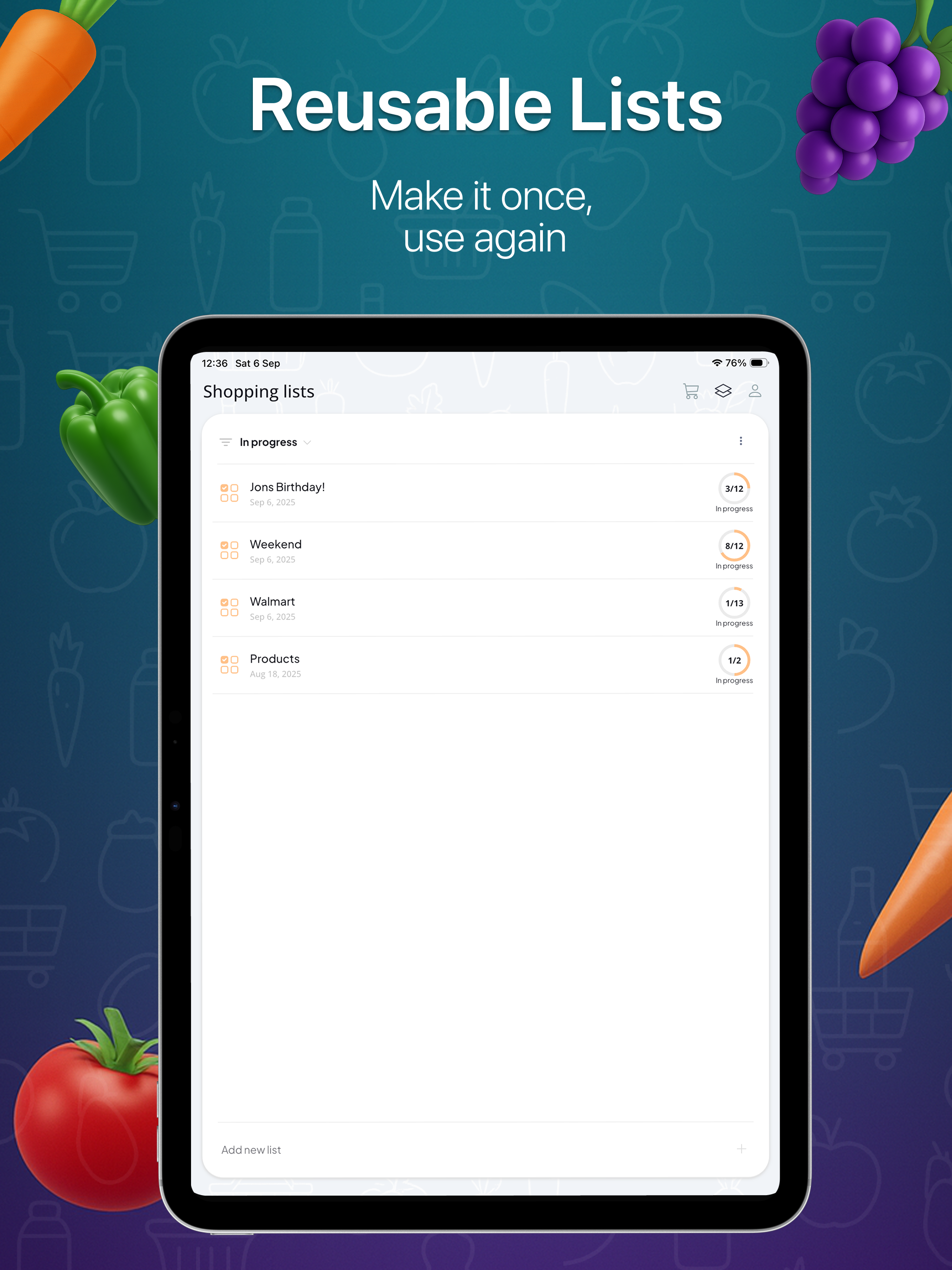 AI Grocery Shopping List