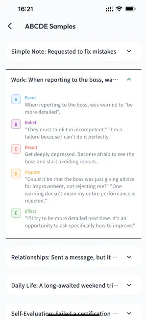 Positive Mind - ABCDE理論で思考整理 screenshot 3