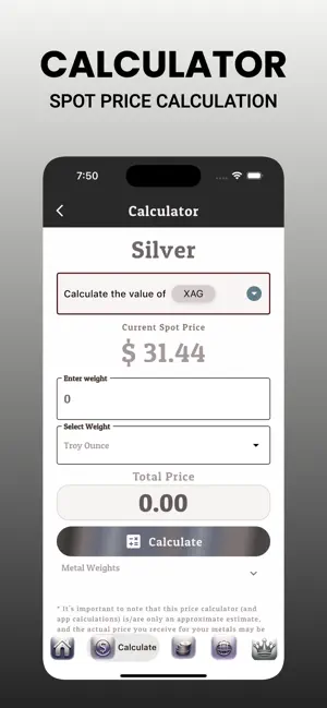 Gold Calculator ￮ screenshot 4