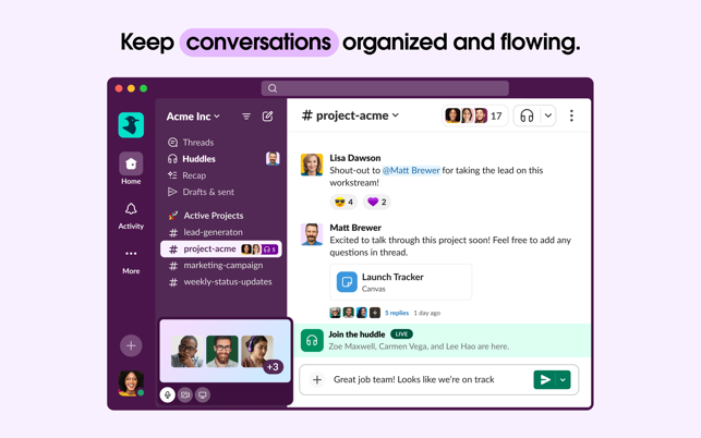Slack for Desktop Screenshot