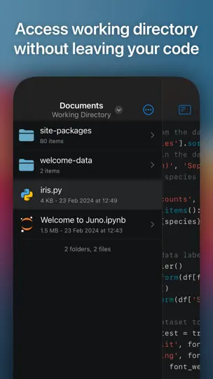 Captura de pantalla de Juno en iPhone 7