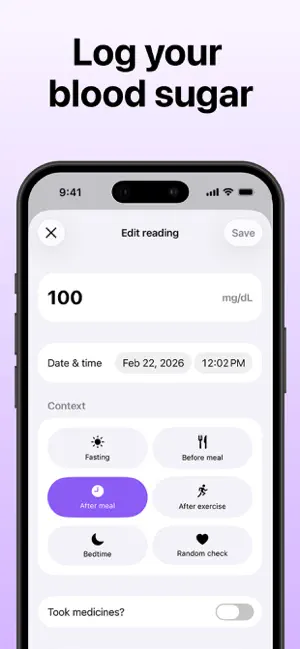 Gluvia - Blood Sugar Tracker screenshot 4