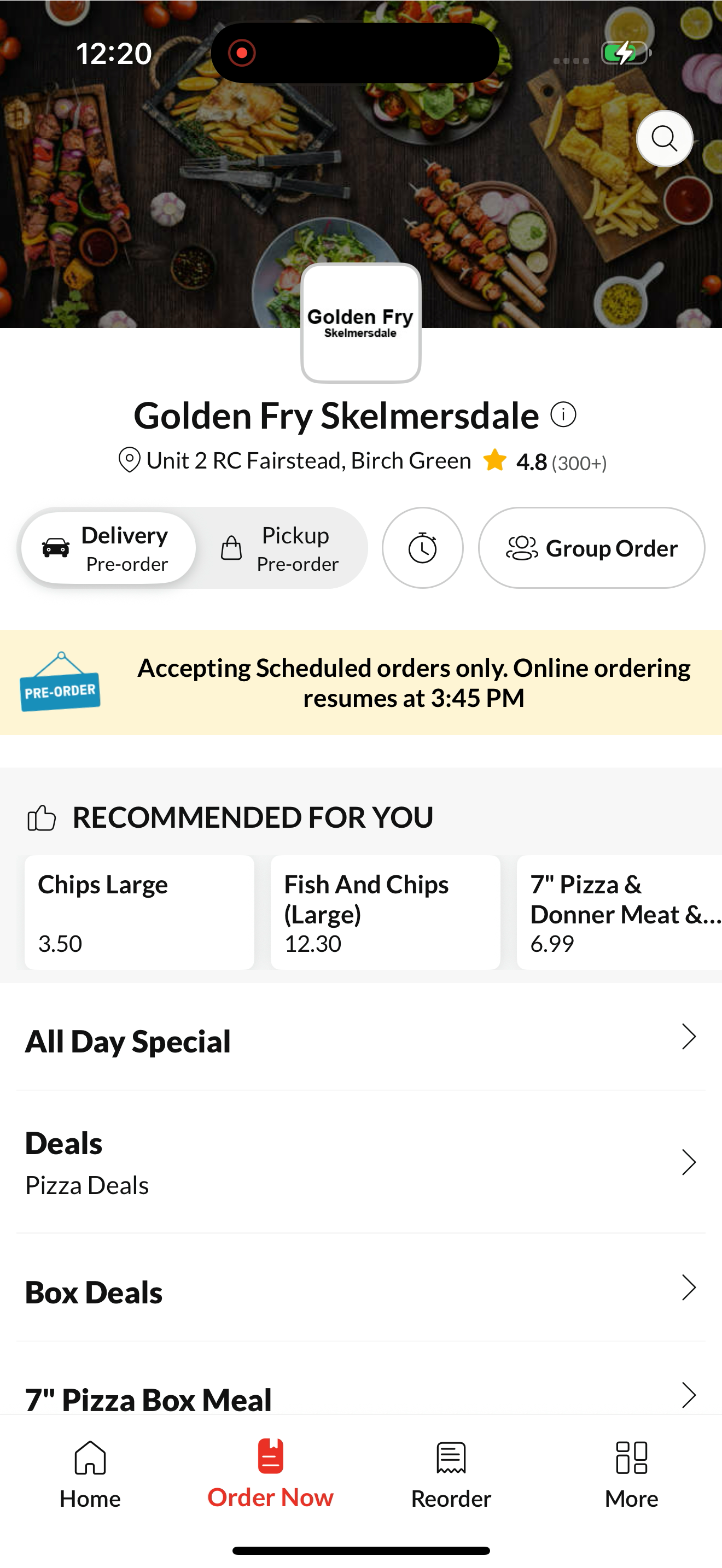 Golden Fry Skelmersdale
