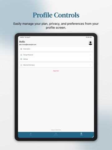 BizNotify iPad screenshot