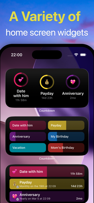 Tmmr – Countdown & Event Timer Screenshot 2 of 5