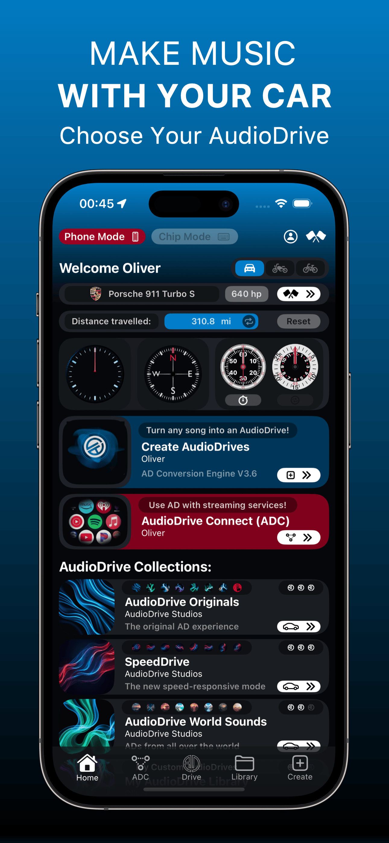 AudioDrive: Drive & Make Music