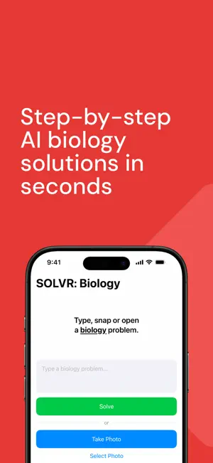 SOLVR: AI Biology Study App screenshot 1