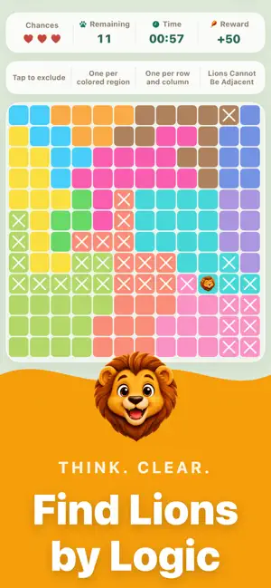 LionDoku: Daily Logic Puzzles screenshot 2