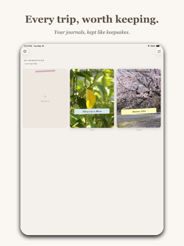 Mementoir iPad screenshot
