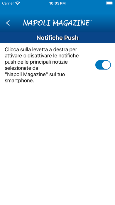 Napoli Magazine Screenshot