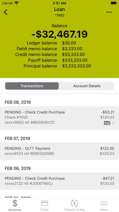 GreenWay Bank Screenshot