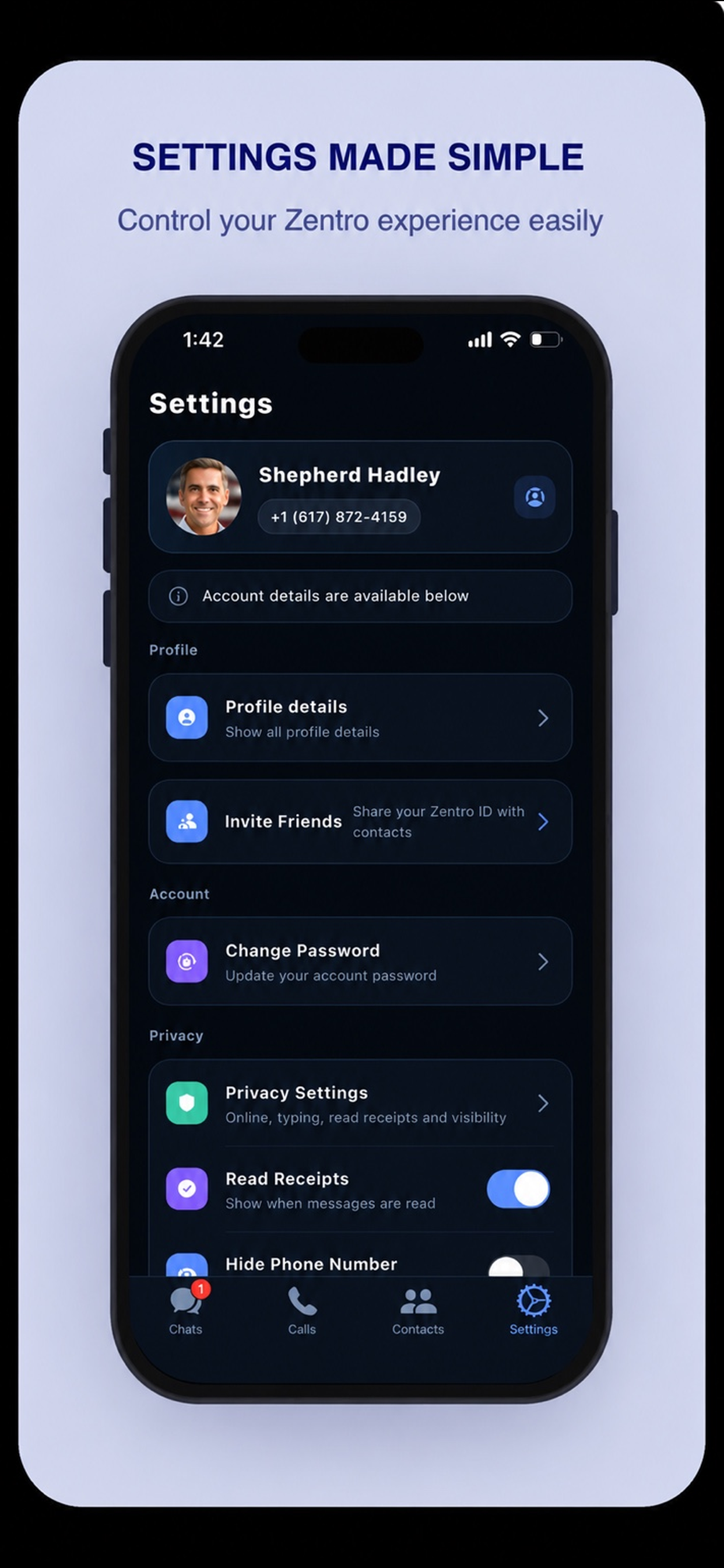 Zentro Private Chats & Calls screenshot 6