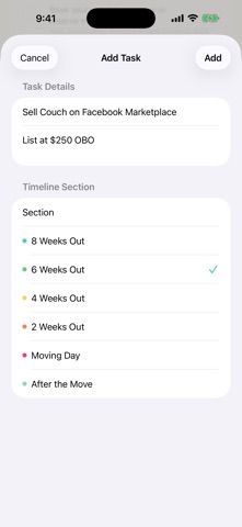 Home Stretch: Moving Checklist Screenshot 3 of 5