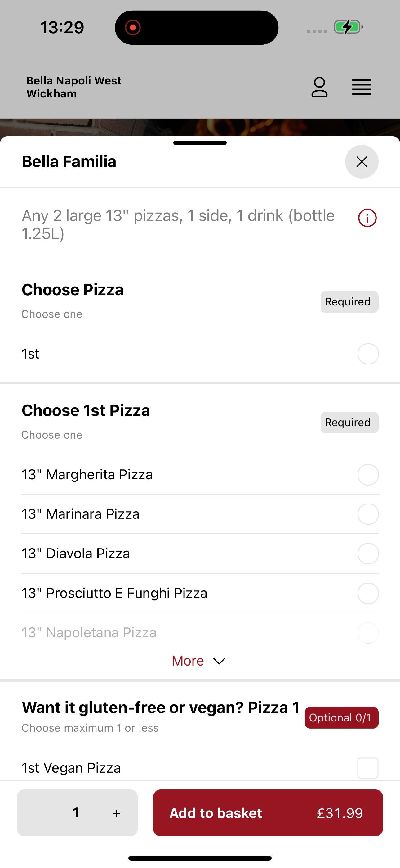 Bella Napoli West Wickham screenshot 4