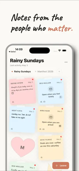 Friemind — Close Friends Notes screenshot 1