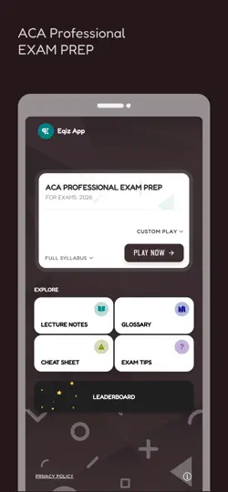 ACA Professional Exam Prep iPhone Screenshot 1
