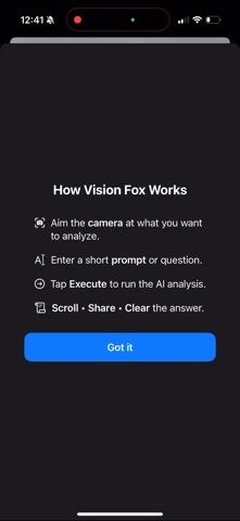 Vision Fox iPhone screenshot