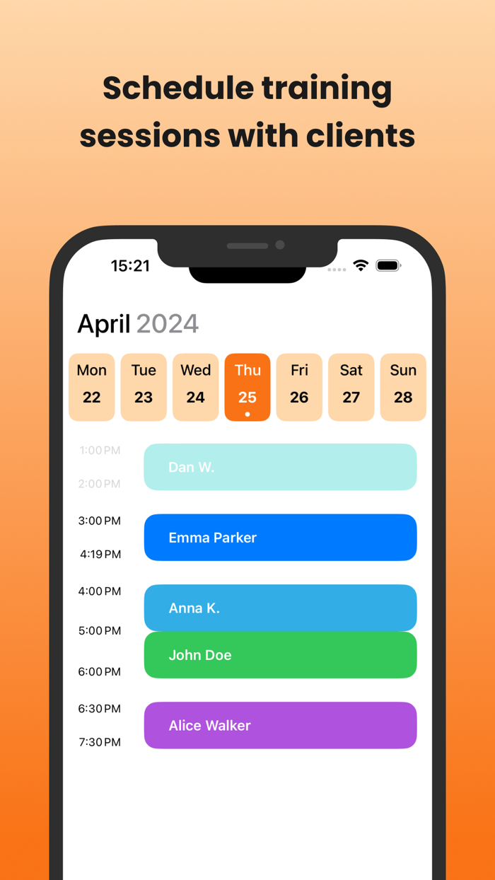 The Coach gym workout log