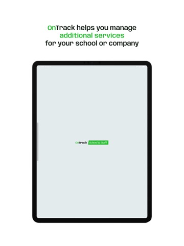 OnTrack - For school and staff iPad screenshot
